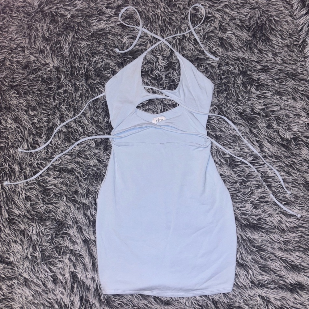 Oh Polly light blue dress